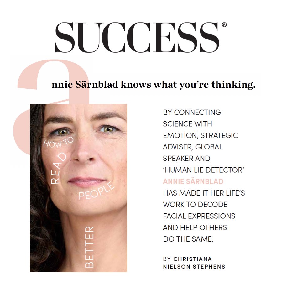 Success Magazine Article Featuring Annie Sarnblad